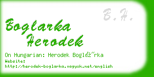 boglarka herodek business card